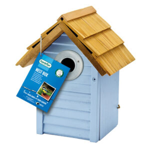 Beach Hut Nest Box Blue