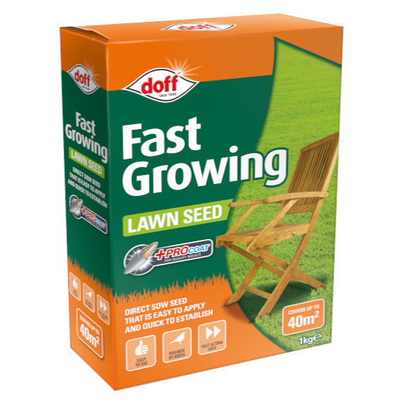 1kg - Doff Fast Growing Lawn Seed