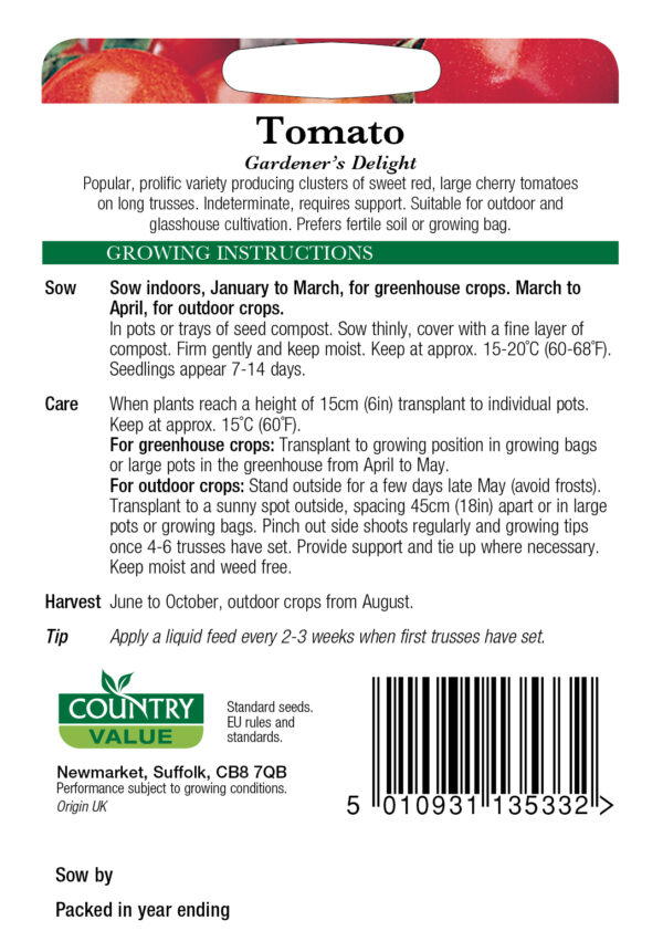 Tomato Gardener's Delight - Image 2
