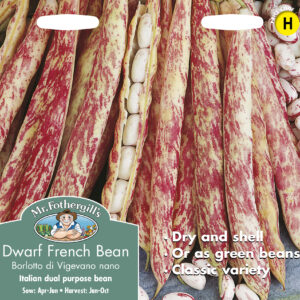 Dwarf French Bean Borlotto Di Vigevano Nano