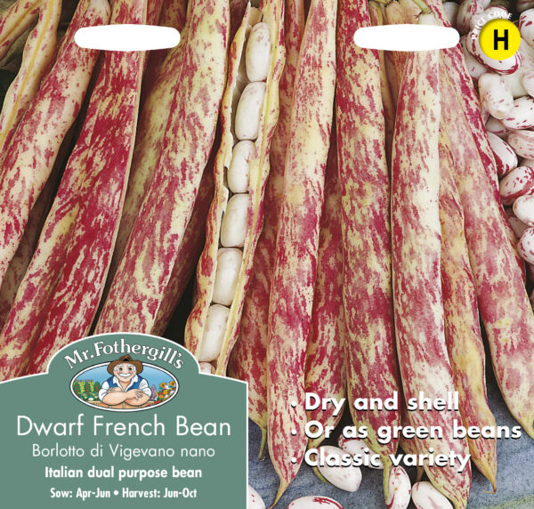 Dwarf French Bean Borlotto Di Vigevano Nano