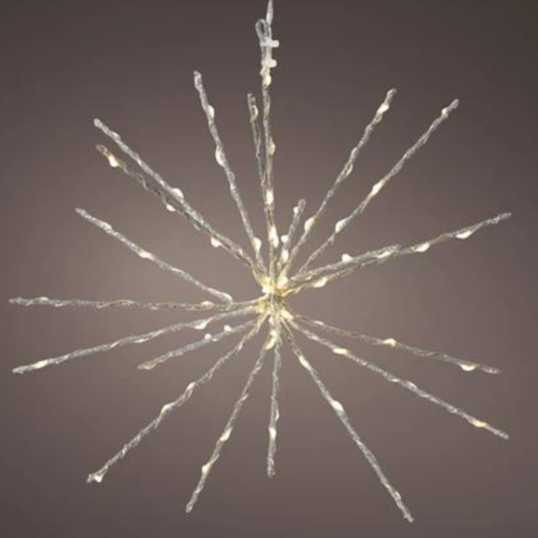 Silver Micro LED Flashing Star