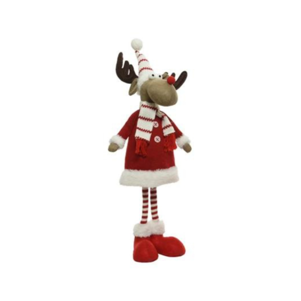 Reindeer with Hat and Scarf