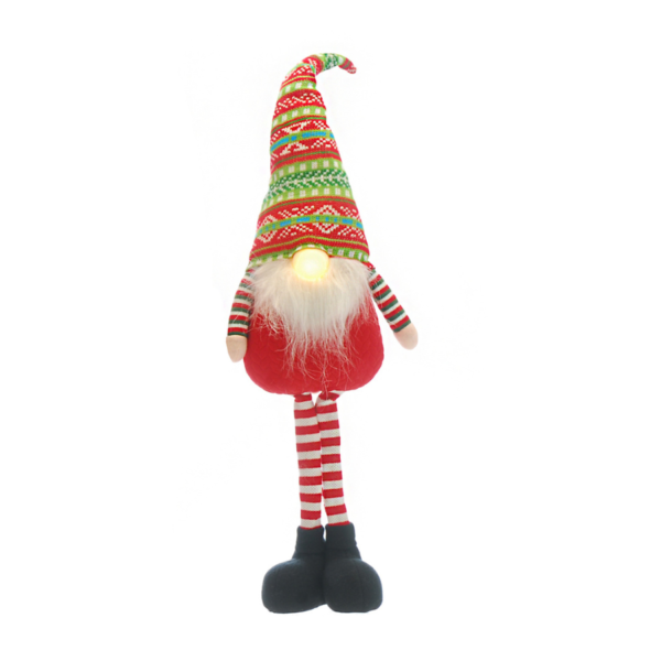 Red and Green Extendable Leg Gonk