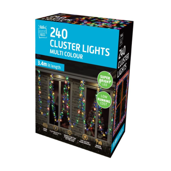 240 LED Cluster Lights - (Available in 5 Colours) - Image 5