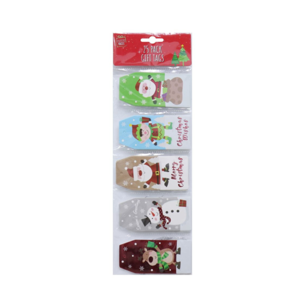 25 Pack Character Gift Tags